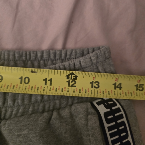 ​PUMA Gray Logo Tape Joggers - Picture 8 of 9